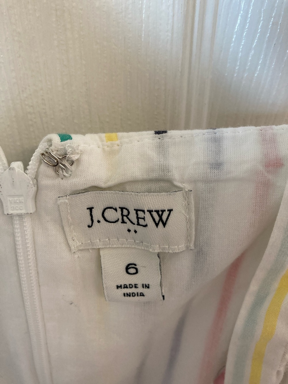 J. Crew White Multi-Color Stripe Tiered Sundress - Picture 2 of 9